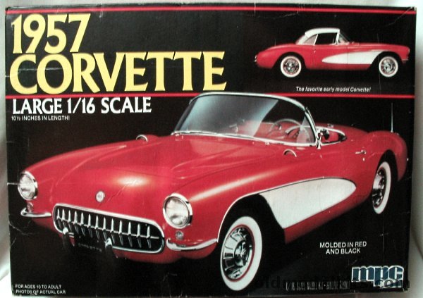 MPC 1/16 Chevrolet 1957 Corvette - Fuel Injection or Dual 4 Barrels, 13071 plastic model kit